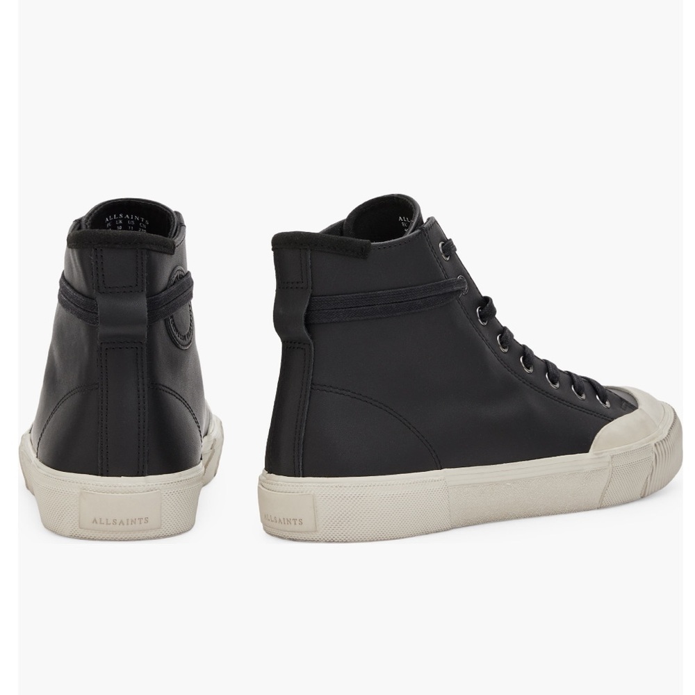 AllSaints Dumont Leather High Top Sneaker US7 - Picture 11 of 12